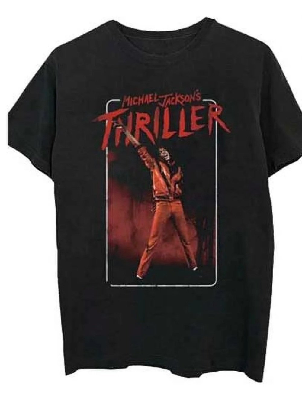 Thriller Graphic T-Shirt - Black with Red Print